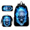 Peripheral backpack, skull schoolbag, student backpack pencil case