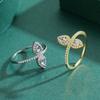 MODIAN 925 Sterling Silver Sparkling Water Drop Shape Zircon Finger Rings Exquisite Fashion Ring For Women Wedding Jewelry