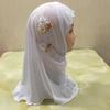 Beautiful Flowers Fit Islamic Scarf Head Wrap Girl  Headbands Kids  Headscarf
