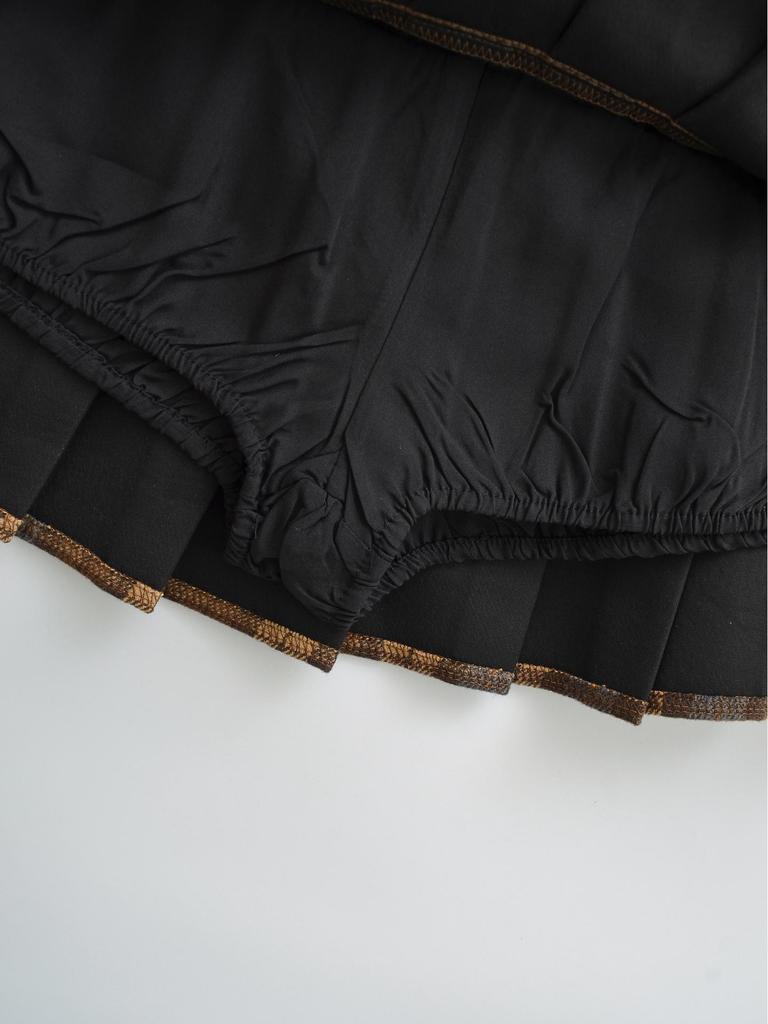 Women's Two-Color Plaid Pleated Skirt, College Style, Non-Revealing, High-Waisted, 2025 Autumn/Winter Collection