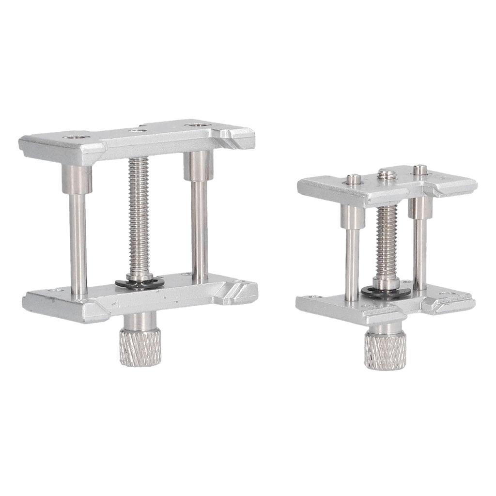 2Pcs Watch Movement Clamp Aluminum Alloy Case Vice Holder Adjustable Repairing Tools