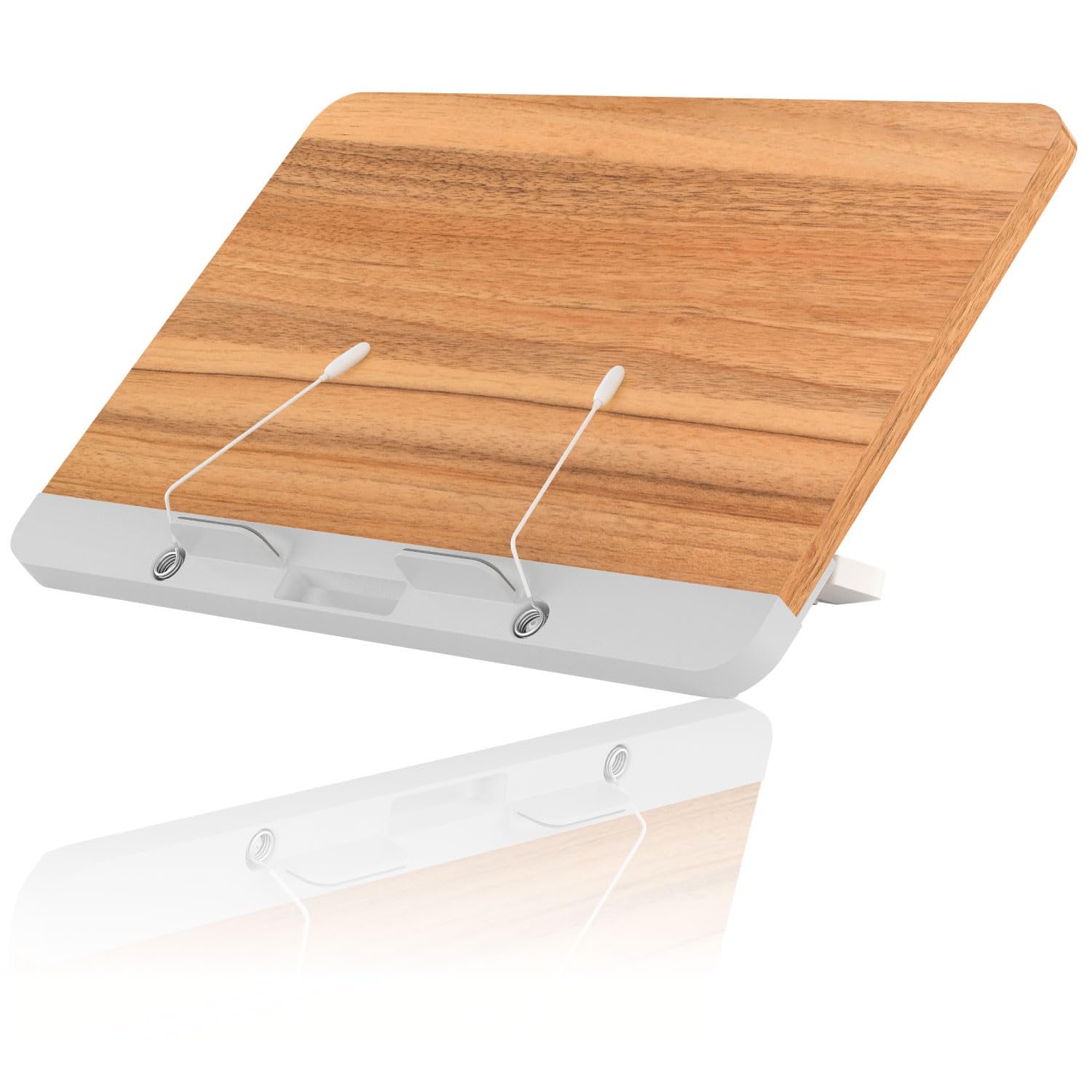 

LOE Tabletop MDF Book Stand with Adjustable Angle, Stable and Portable for Textbooks, Reference Books, Sheet Music, Recipes, and Tablets