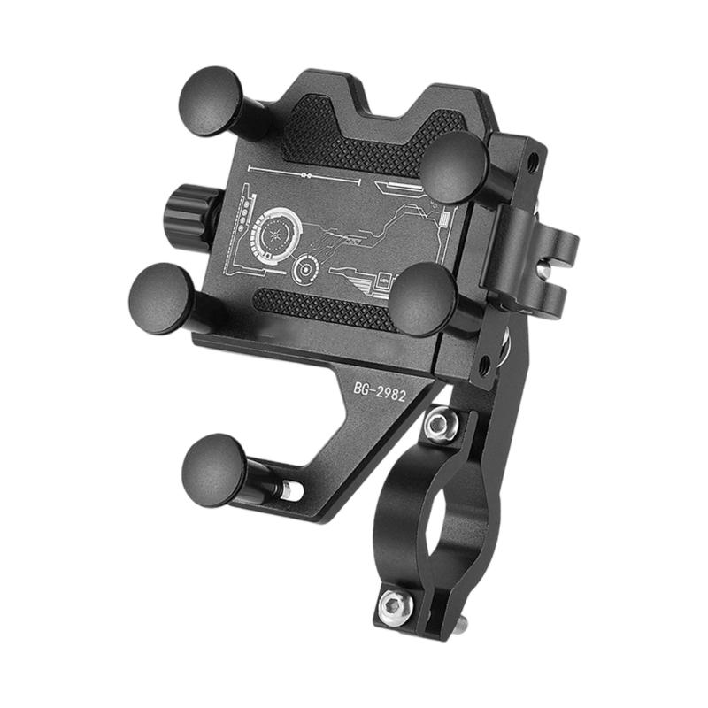 Mountain Bike Phone Mount Stand Aluminum Alloy Bicycles Phone Stand Universal Bike Handlebars Phone Mount Clip 1