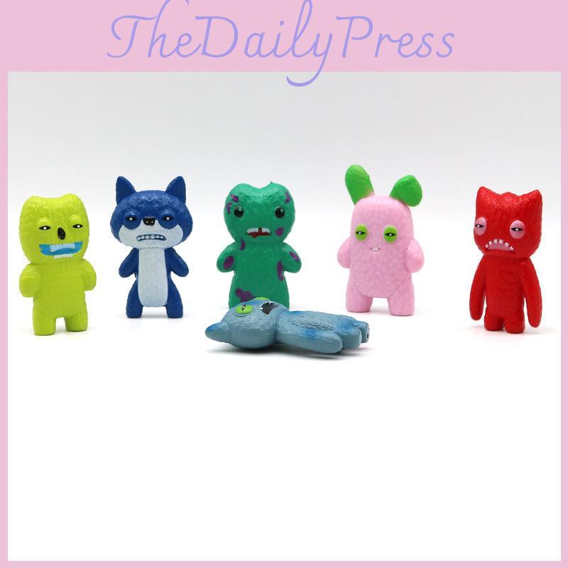 Pvc 3inch Fuggler Figure Cartoon Children Mini Toys Decoration Gift Characters