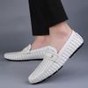 Mode Frühling Mode Personalisierte Herren Rindsleder Bequeme Rutschfeste Fahrschuhe Marke Herren Outdoor Atmungsaktiv Weichsohlige Bohnenschuhe