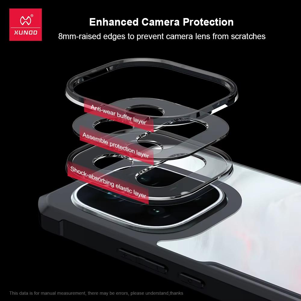 XUNDD Pro Vivo iQOO 15 Pouzdro Nárazuvzdorné Pouzdro s Airbagy Luxusní Zadní Kryt s Otočným Magnetickým Držákem