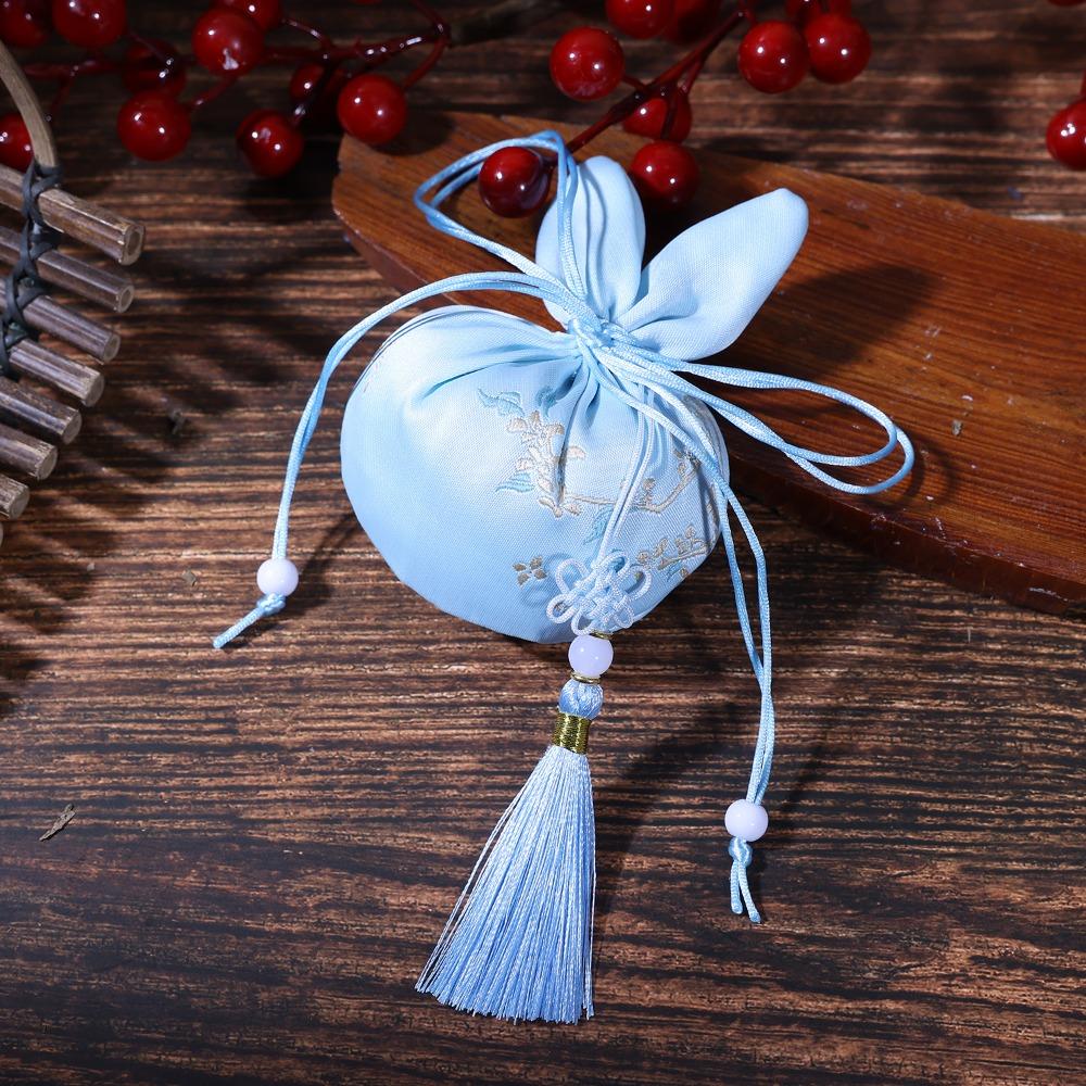 Embroidered Mid-Autumn Festival Rabbit Sachet Bag Brocade Drawstring Empty Bag Hanging Ornament Style 4