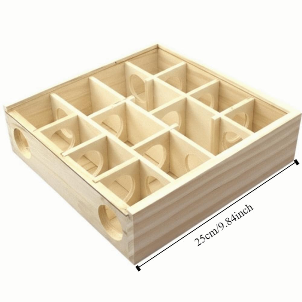 Exploration Hamster Tunnel Maze Wooden Pet Interactive Toy Guinea Pig Puzzle Toy  Exercise