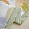 Floral Rainbow Pattern Quilt 100% Cotton Skin-friendly Comfortable Flowers Print Air Conditioning Quilt for Kids Teens Adults