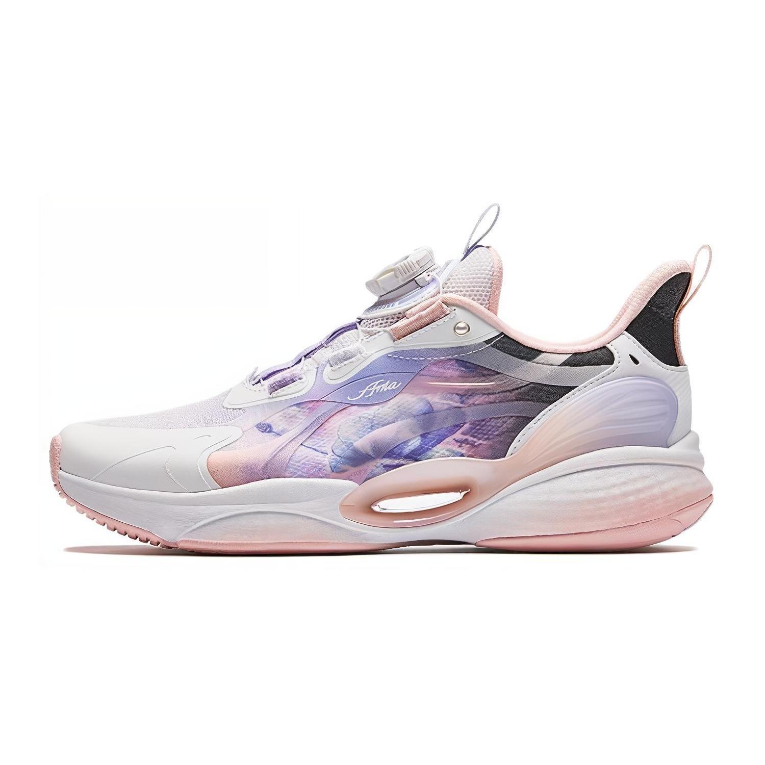 (GS) ANTA Running Series Sneakers  White Pink Purple  Kids  322425520-5 EU 36