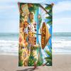 Bubu Dudu Cartoon Print Beach Towel, Large Soft Quick Dry Towel for Beach Camping Swimming