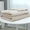 Autumn and Winter New High-gram Single-layer Double-sided Jacquard Tafu Fleece Shu Cotton Fleece Multi-functional Blankets
