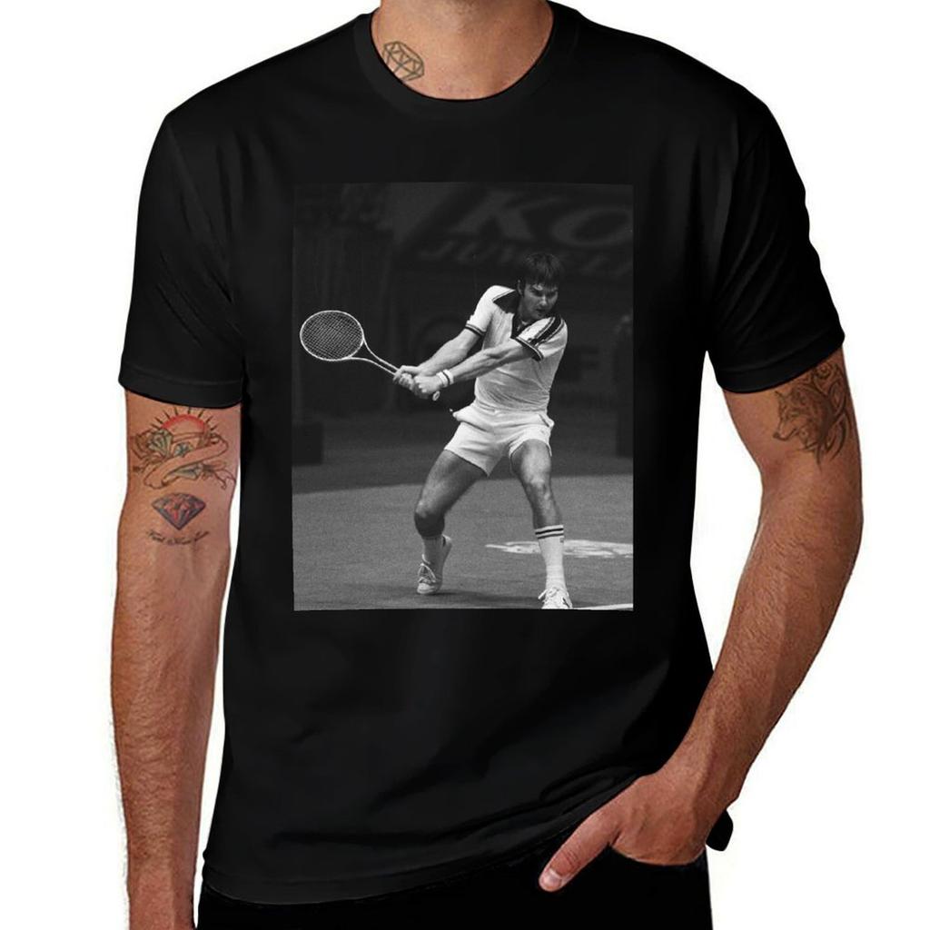 Jimmy Connors Jimbo The Brash Basher of Belleville Tennis Legend TShirt T Shirt Unisex Cotton Luxury Brand TShirt