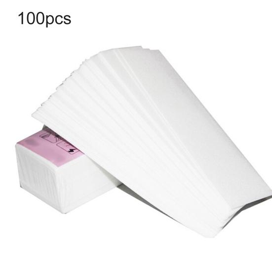 100Pcs Disposable Non-woven Wax Depilatory Paper Leg Hair Removal Accessories