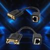 VGA to RJ45 Adapters Cable Female/Male to Female Connectors Extender Line Transfer VGA Signal Over Long Distances