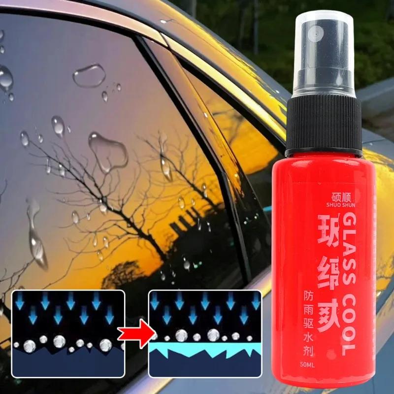 Car Glass Water Repellent Auto Front Windshield Rearview Mirror Quick Rainproof Spray Glass Cleaning Tools Oil-displacing Agent