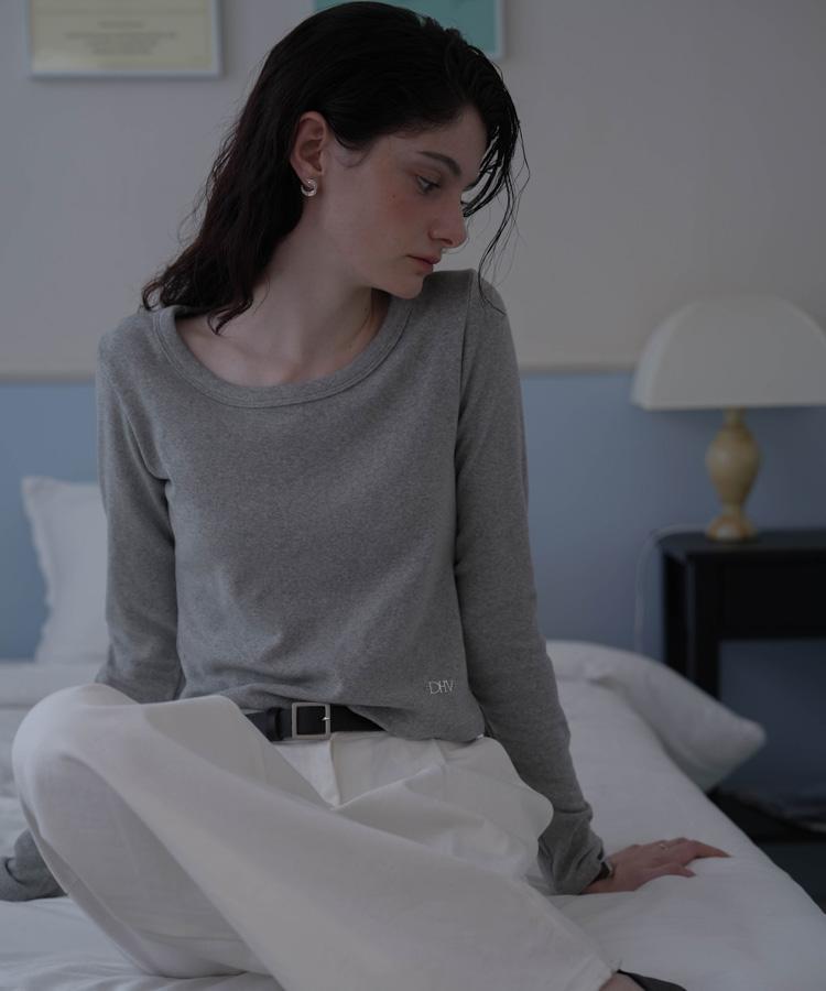 Dehebe Basic Cotton Long Sleeve [Melange]