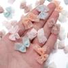 10pcs/lot Mini Mesh Bows Headwear Fresh Cute Color Loose Bow Beads for Craft Handwork Decoration DIY Hairpins Earrings Material