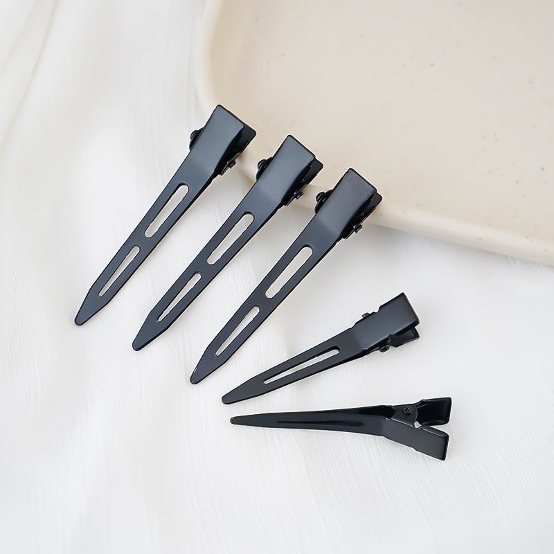 10Pcs Black Duckbill Hair Clips Nonslip Alligator Hair Clips Barber Salon Styling Dying Hair Accessories Hairpin