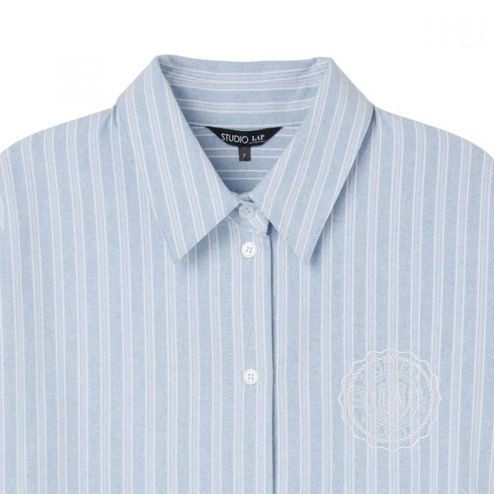Lap Stripe Embroidered Basic Shirt As1wb262