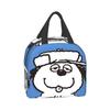 Snoopy and Olaf Insulated Lunch Bag with Bento Cooler Bag with Soft Cooler Bag Clasp, Black, Box, Insulated, Zipper, Compact, Bag, Tote/Eco