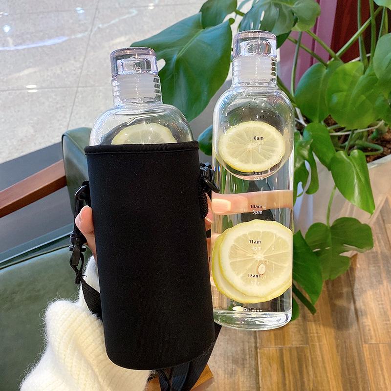 Portable High Borosilicate Glass Water Cup - Ins Style with Free Shipping