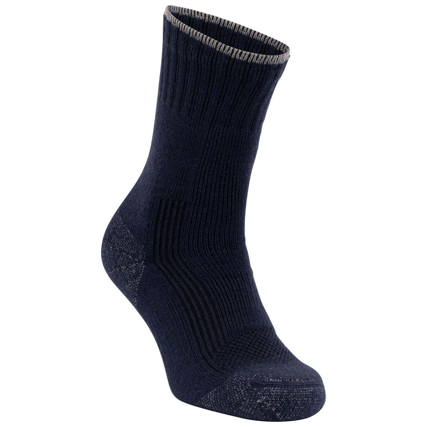 Trespass Unisex Adult Lando Socks (Pack of 2) 7 UK-11 UK negro/azul oscuro
