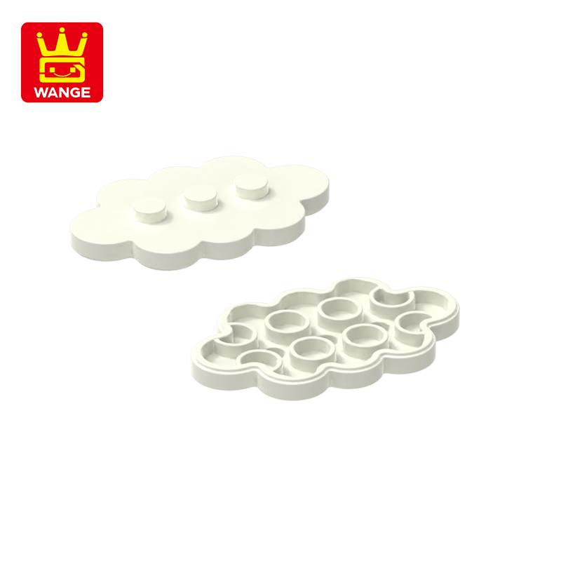 70Pcs/lot 35470 Tile Modified 3 x 5 Cloud Accessories Works With featuring Brick DO IT YOURSELF Children's Toy Assembly Parts