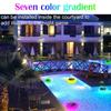 3PCS Solar Outdoor Lights Motion Sensor Solar Wall Light Waterproof Emergency Waterproof For Floating Pool Light Street Garden Porch