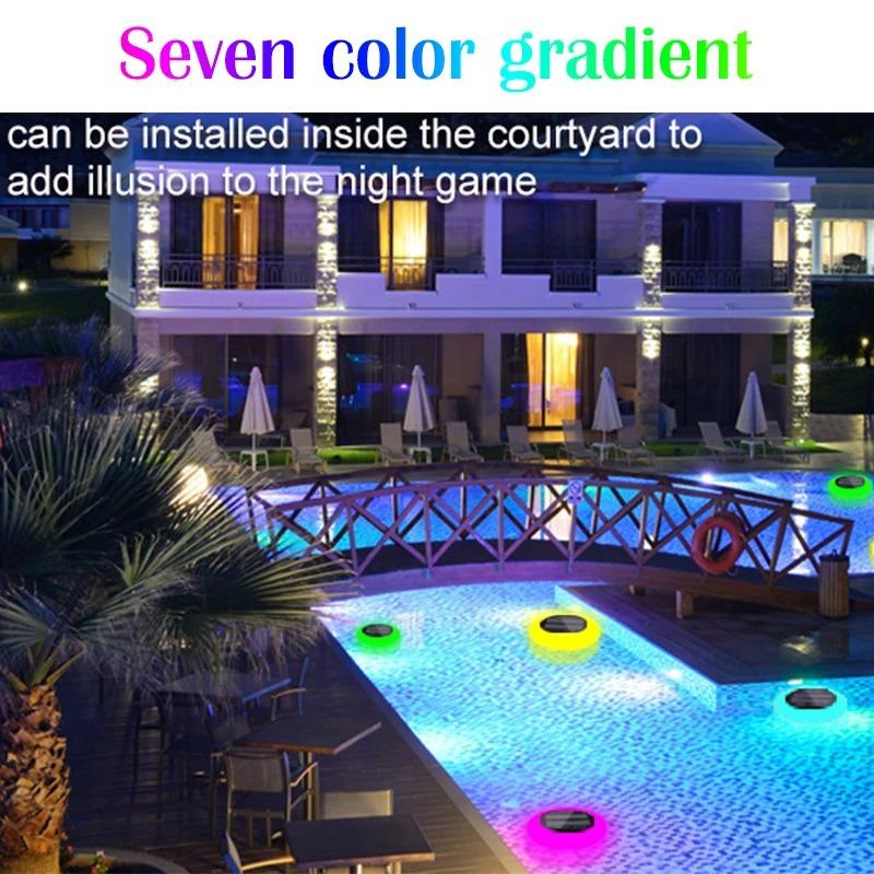 3PCS Solar Outdoor Lights Motion Sensor Solar Wall Light Waterproof Emergency Waterproof For Floating Pool Light Street Garden Porch