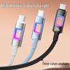 RGB Dazzling 120W Super-Fast Type-C Charging Cable for Huawei, Xiaomi, Vivo, Oppo, and Apple.