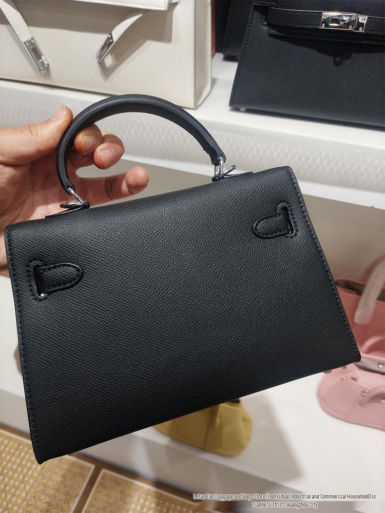 Sac Kelly Impression Paume Deuxième Génération 2026: Nouveau Sac à Main Mini Tote & Bandoulière Haut de Gamme pour Femme