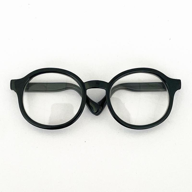 Pet Fashion Round Sunglasses for Cats & Dogs - 9cm Cotton Doll Accessories