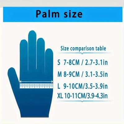 20/50/100PCS Blue Nitrile Gloves Disposable Household Cleaning Gloves for Kitchen Dishwashing Waterproof Latex Free Powder Free
