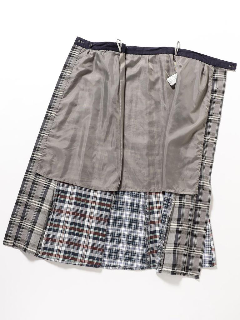 Rock Madras Check Crazy Skirt GRAU EINHEITSGRÖSSE 13270114803 [BEAMS BOY] Damen