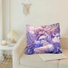 Game Anime Genshin Impact Sangonomiya Kokomi Pillow Case Square Pillow Cushion Cover Bedroom Sofa Room Decoration Casual