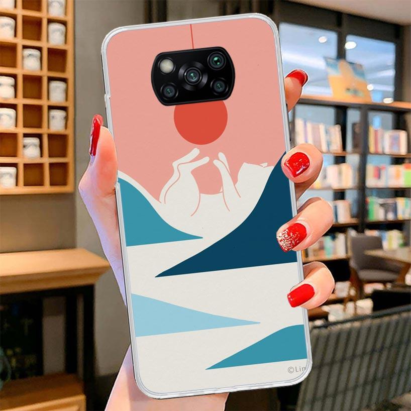 Art Cat Mount Fuji Japan Cover Phone Case For Xiaomi Poco F7 Ultra X7 X6 X5 Pro M7 Redmi 15C 15 13C 13 12C 12 10C 10 9A 9C 9T 9