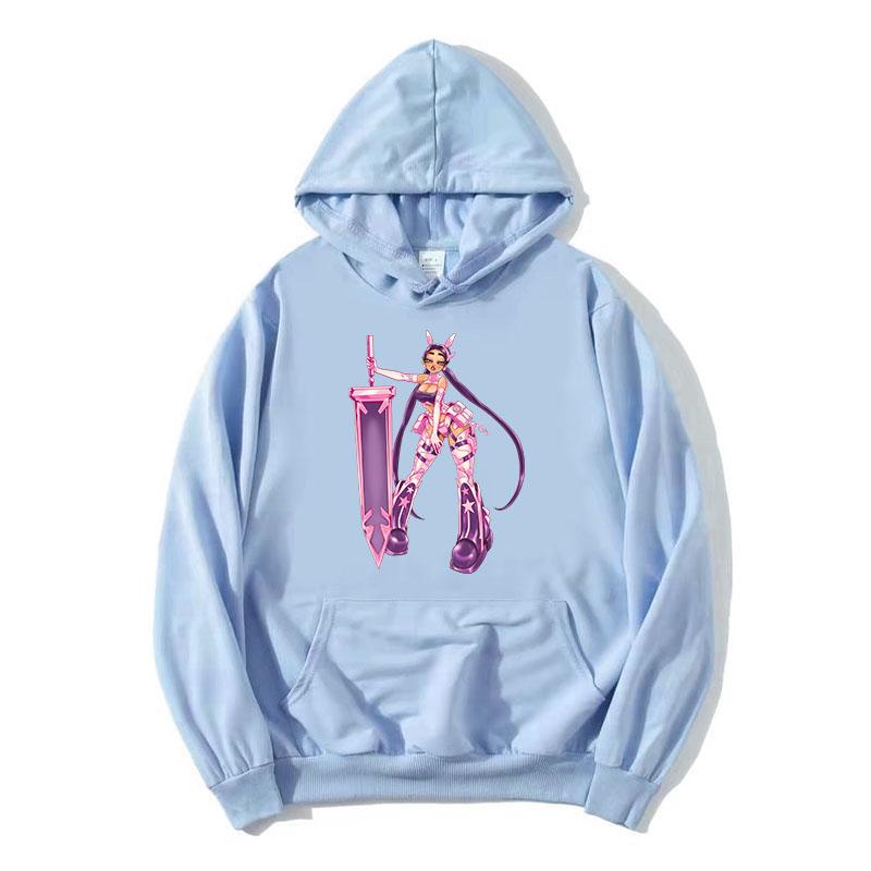 Paloma Mami Sängerin Druck Hoodies Langarm Cartoon Grafik Sweatshirts für Damen Lässig Herbst Fleece Damen Pullover Mädchen