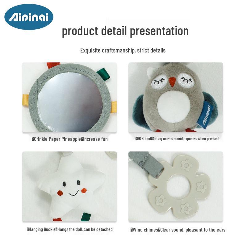 Nordic Style Plush Baby Stroller & Crib Hanging Toys (0-3 Years)