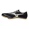Short Spike Track Shoes Shock Absorption Slip Resistant Durable Low Top Sprint Running Shoes Unisex Shoes Black White U1GA232404