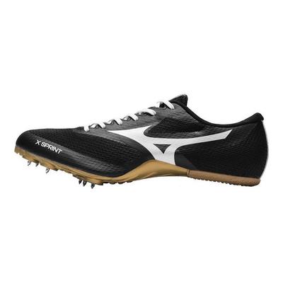 Short Spike Track Shoes Shock Absorption Slip Resistant Durable Low Top Sprint Running Shoes Unisex Shoes Black White U1GA232404