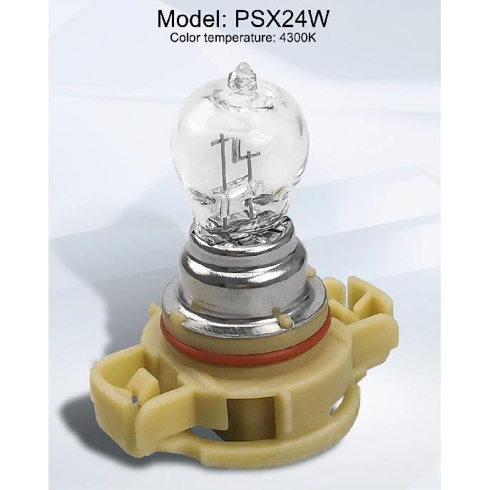 4300K PSX24W 2504 Fog Light Bulbs, Halogen Headlight Bulb Daytime Running Lamps DRL Headlights DC12V 24W, 2PACK