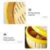 1Pcs With Lid Steamer Basket Handmade Kitchen Cookware Durable Bamboo Steamer  Chinese Food Making