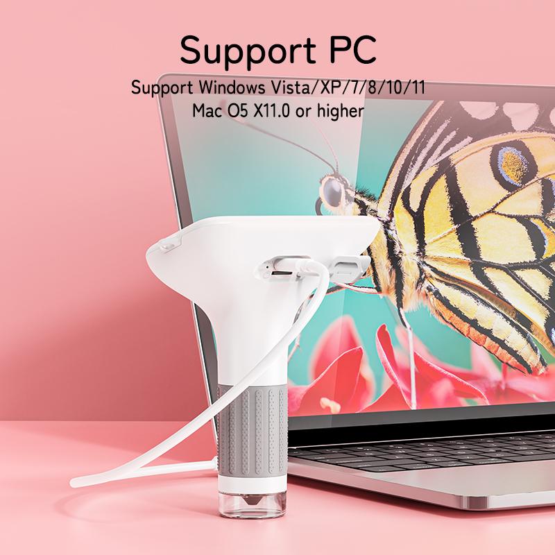 Microscope for Kids 3-Inch Eye-Protection LCD Screen Digital Microscope Scientific Educational Toys Gifts for Christmas Birthday