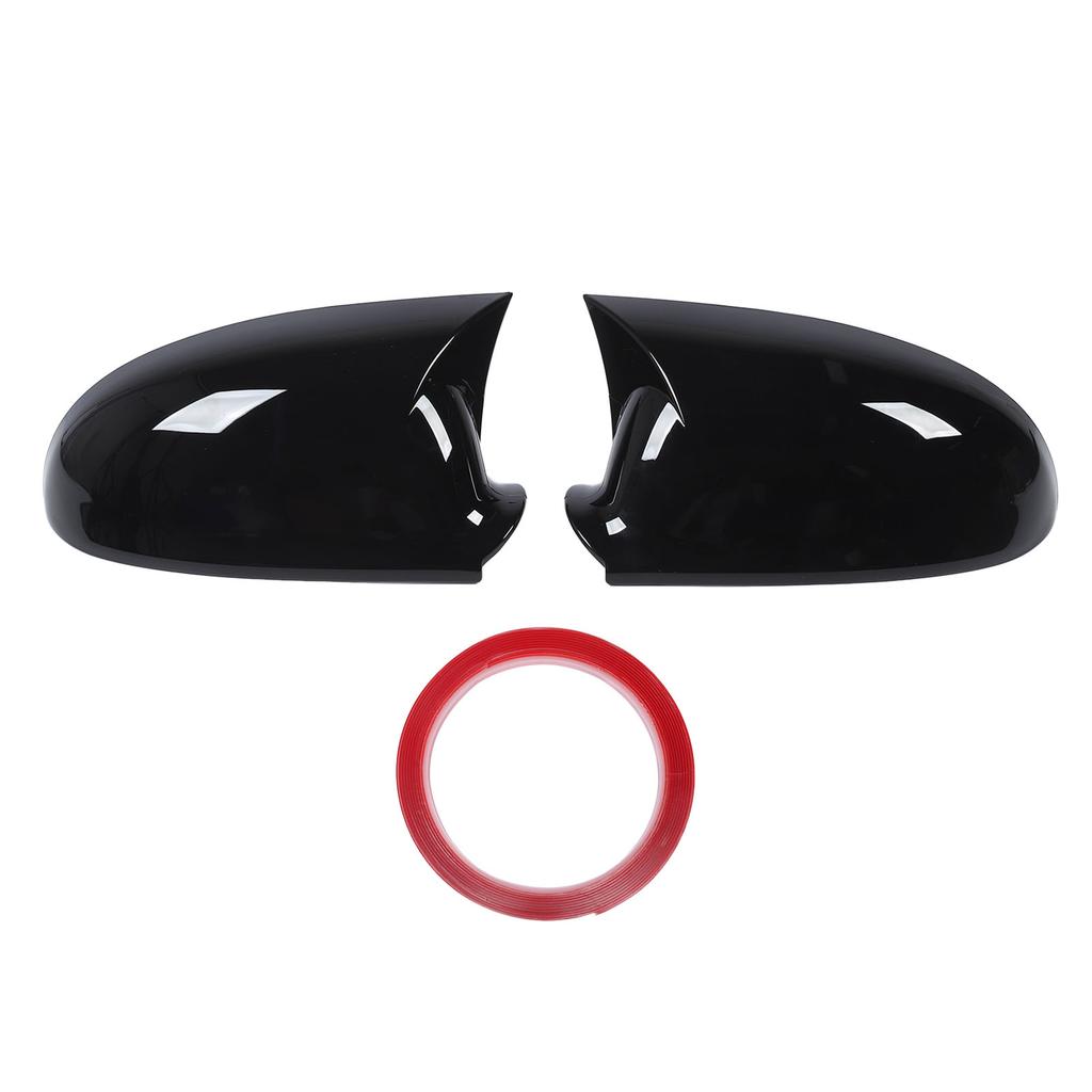 1 Paar Rückspiegelabdeckung 1K0857538 Glänzend Schwarz Sportlicher Look Türseite Rückspiegelkappe für