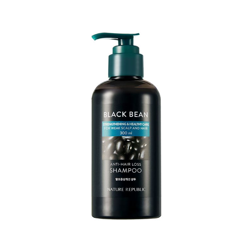 Nature Republic Black Bean Anti-Hair Loss Shampoo – Hair Strengthening & Scalp Care – 300ml