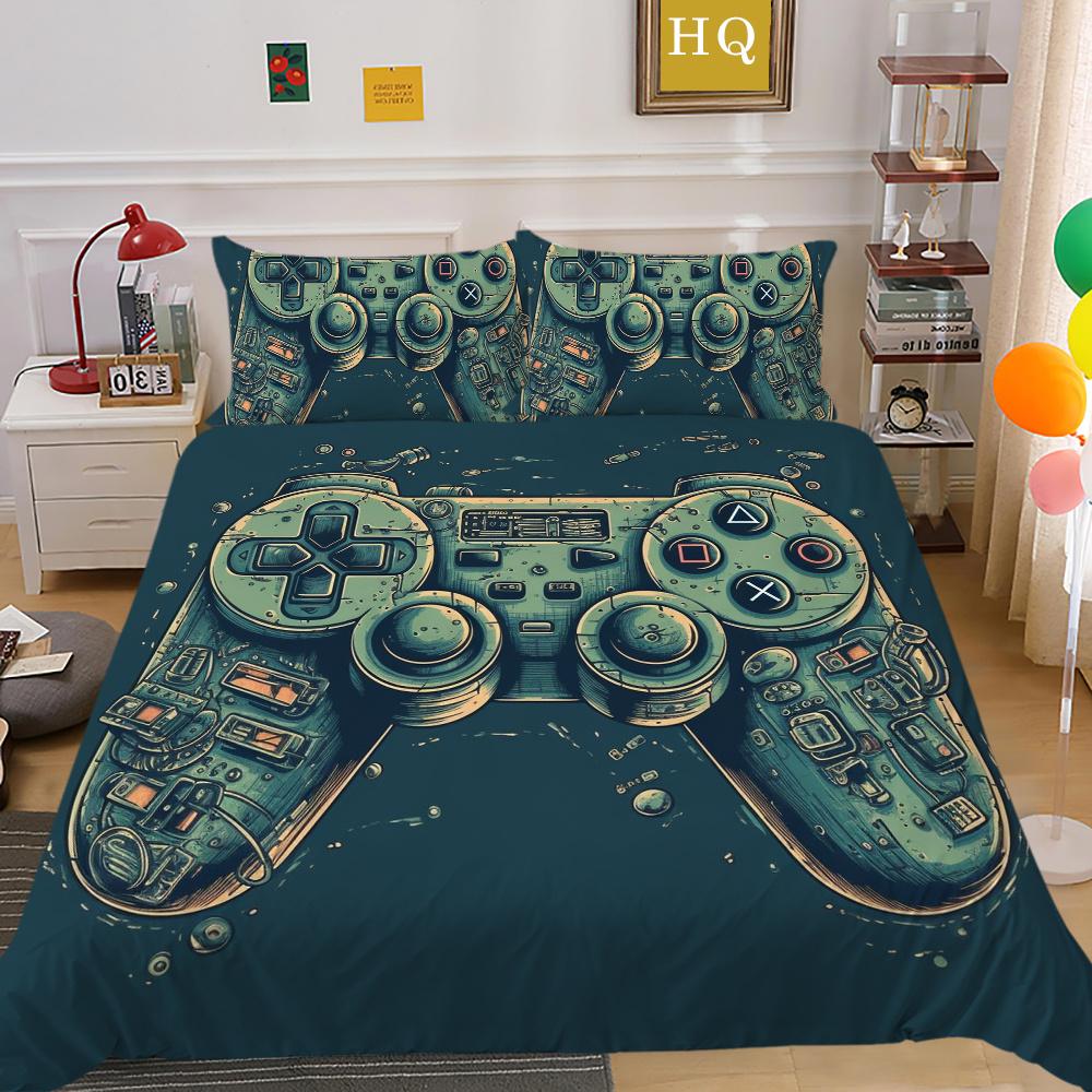 

Комплект пододеяльников, игровой комплект постельного белья King Size, комплект мягкого одеяла, комплект постельного белья из полиэстера для детей и взрослых, высококачественные комплекты постельного белья EU Single 135x200cm
