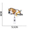 Corgi Puppy Easy Pull Button Embroidery Cloth Sticker Cute Shiba Inu Clothes Patch Sticker Crocodile Clip Computer Embroidery Label