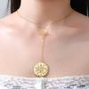 Dawapara Tetragrammaton Pentagram Necklaces Witches Knot Pendant Wiccan Protection Amulet Stainless Steel Jewelry