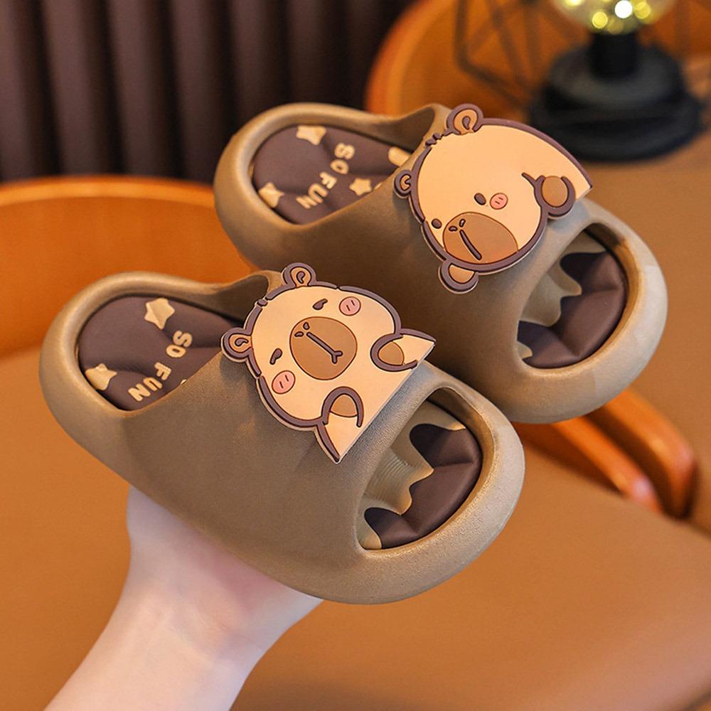 Capybara Home Shoes Non-slip Children's Slippers Cartoon Kids Slippers  for Boys and Girls